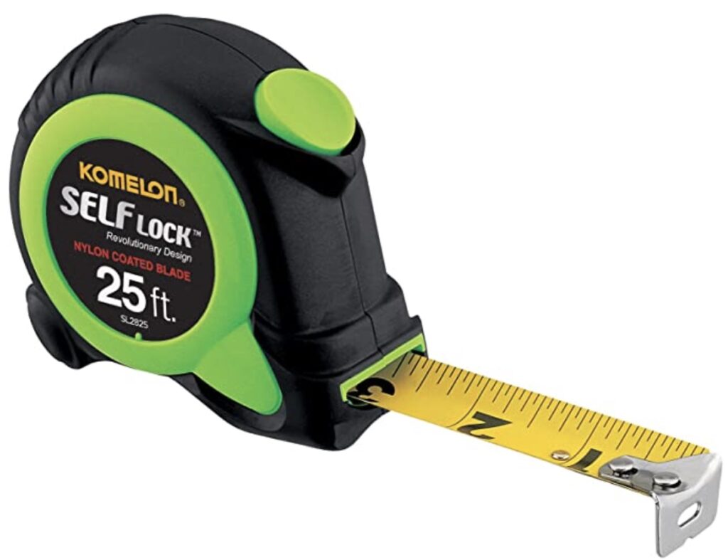 Measuring tape is one of the tools you need.